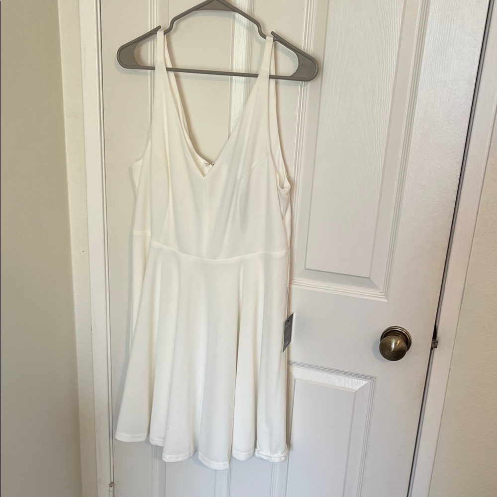 Lulu's Ivory Sleeveless Dress